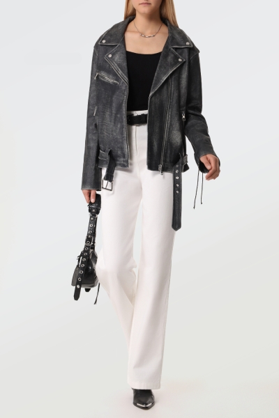 Женская косуха из натуральной кожи