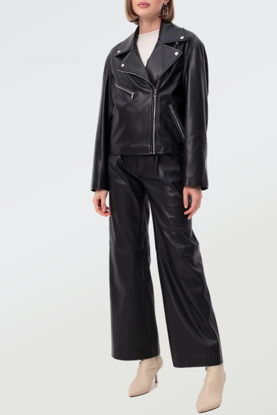 Женская косуха из натуральной кожи