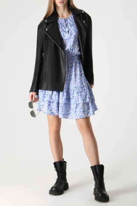 Женская косуха из натуральной кожи