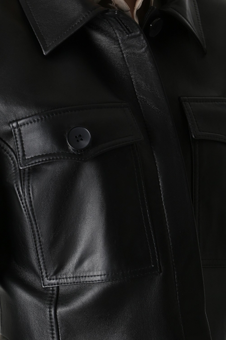 Женская куртка из натуральной кожи