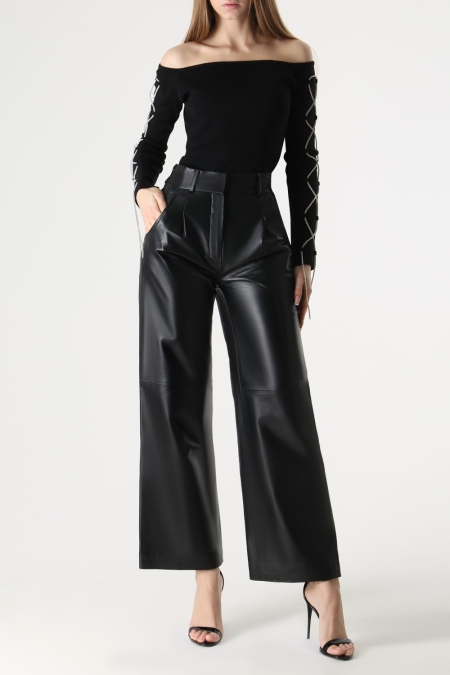 Женские брюки из натуральной кожи