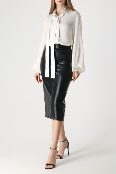 Юбка из натуральной кожи