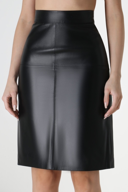 Юбка из натуральной кожи